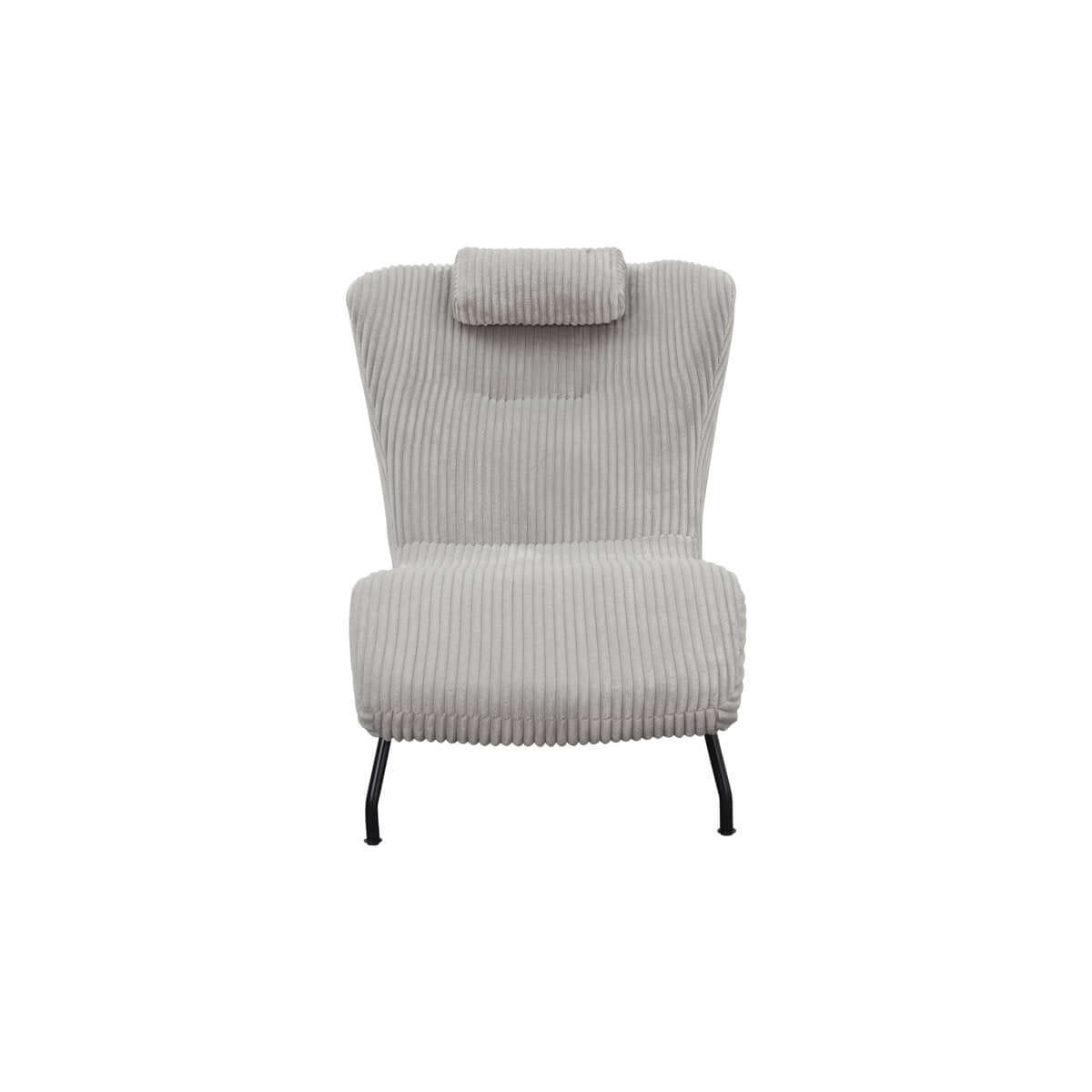 Lounger light gray textured fabric - SalesFever