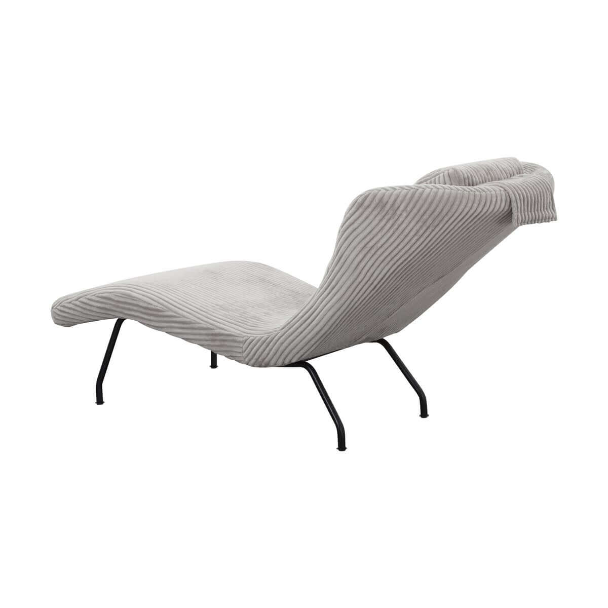 Lounger light gray textured fabric - SalesFever