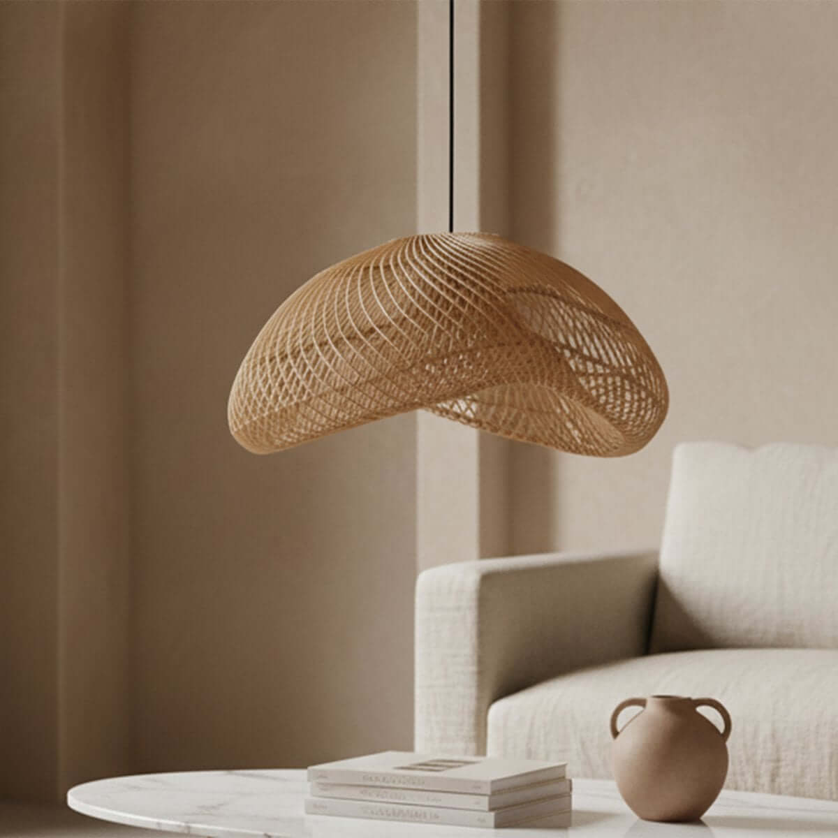 Maze hanging lamp organic natural - Raw Materials
