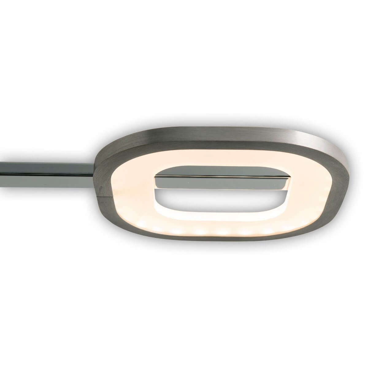 Näve LED hanglamp balk staal blank - met chromen details - 100 × 16 × 150 cm