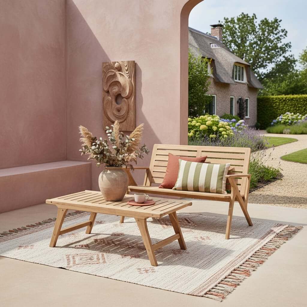 Odin teakhouten tuinbank - Raw Materials