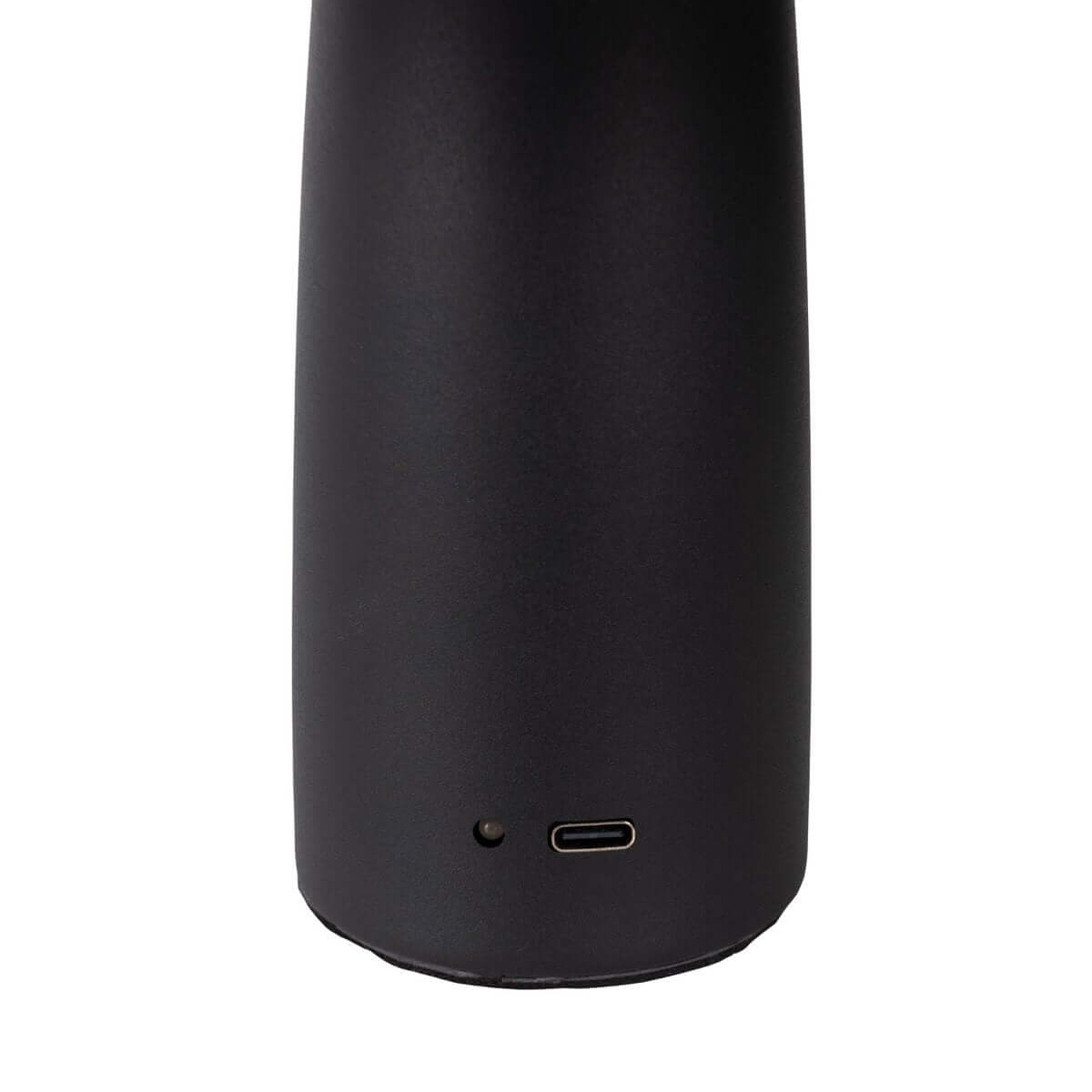 Pilu draadloze tafellamp zwart metaal - dimbaar met touch - Ø 15 × 16,5 cm