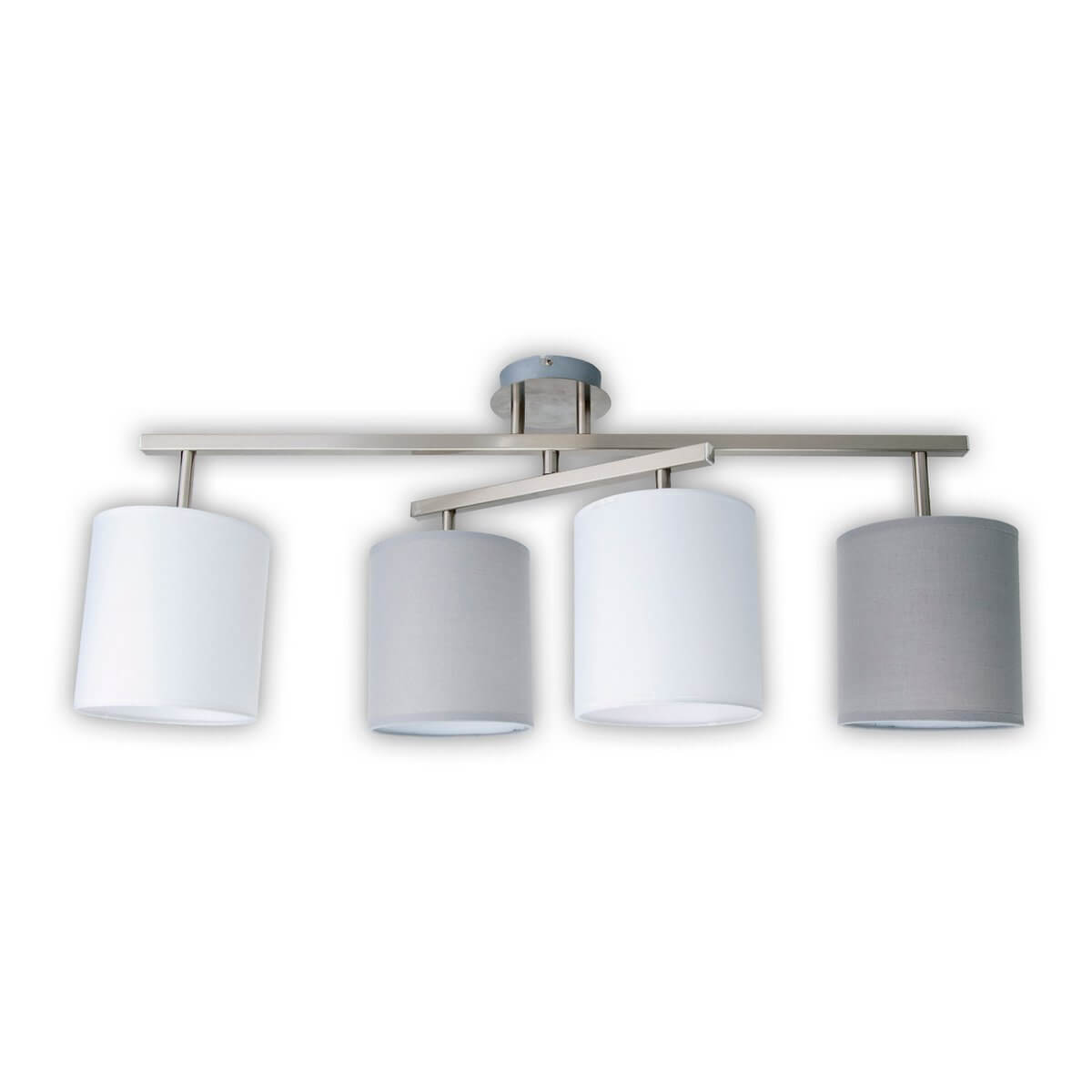 Plafondlamp met verstelbare kappen grijs wit - E27 - 82 × 29 × 33 cm