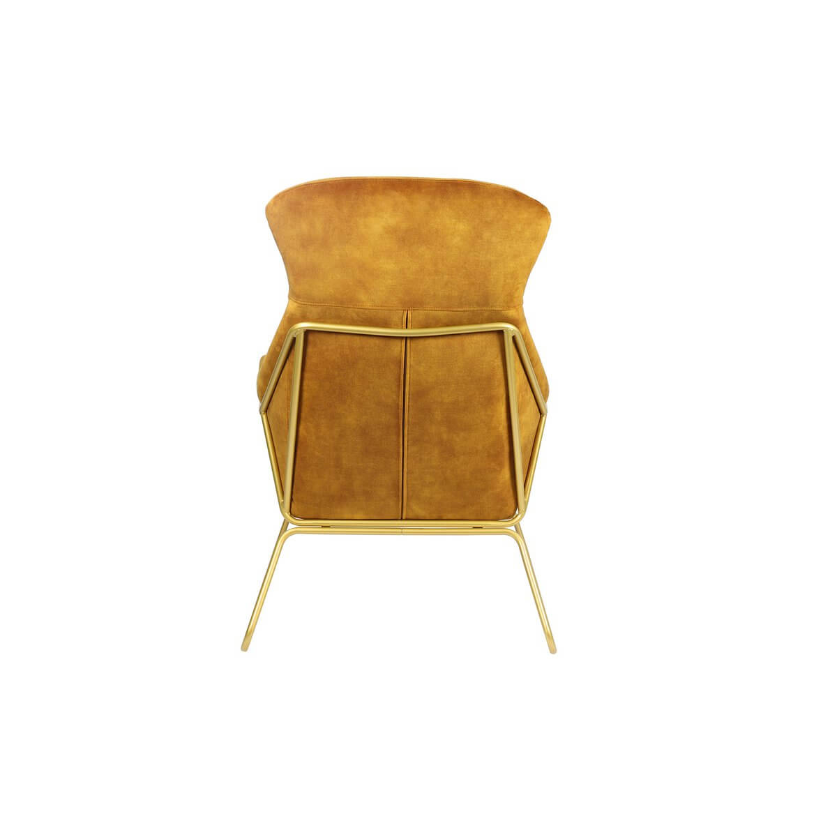Relax armchair made of gold velvet velor - SalesFever