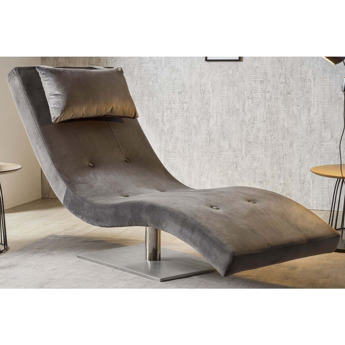 Relax lounger velvet grey - SalesFever