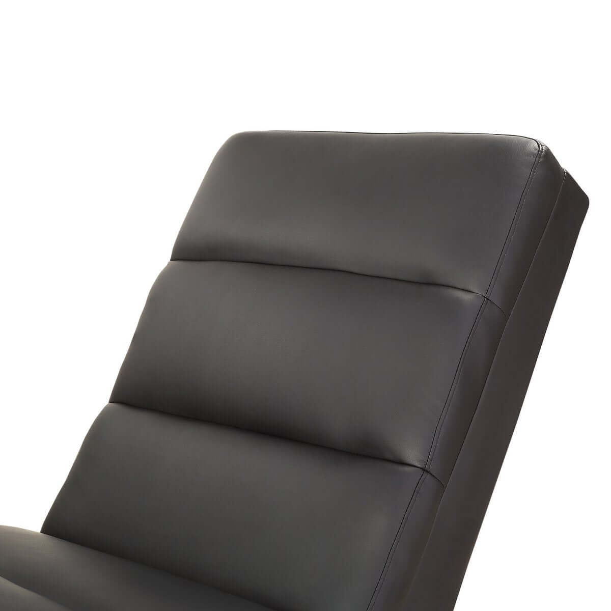 Relaxation lounger black imitation leather look - SalesFever