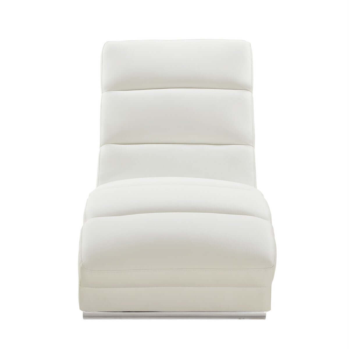 Relaxation lounger white imitation leather look - SalesFever