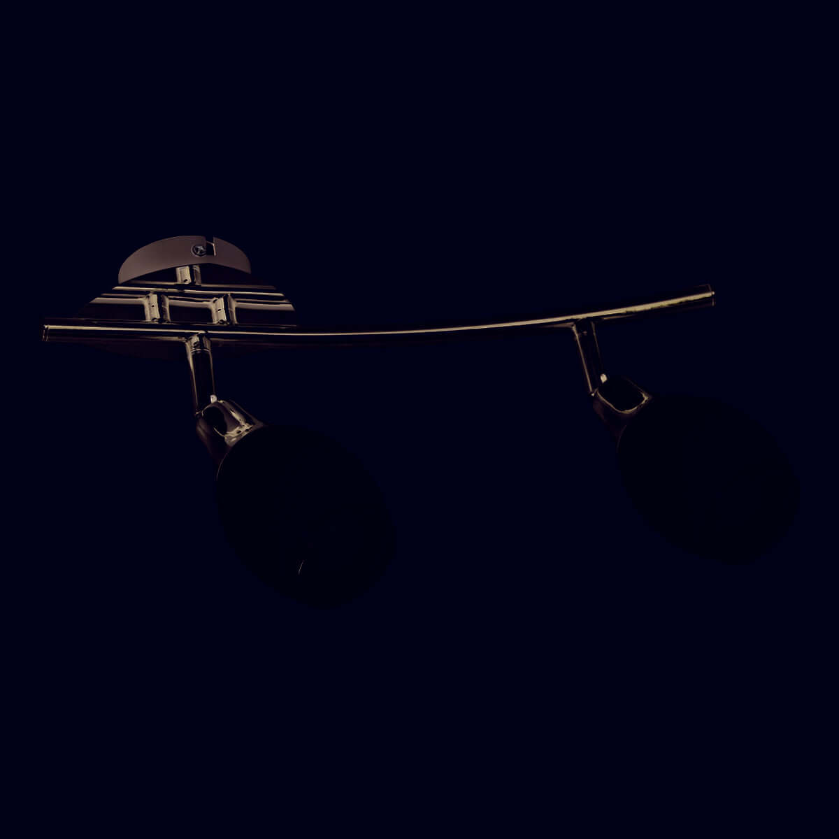 Rome LED wand- en plafondrail wit met chroom details - set van 2