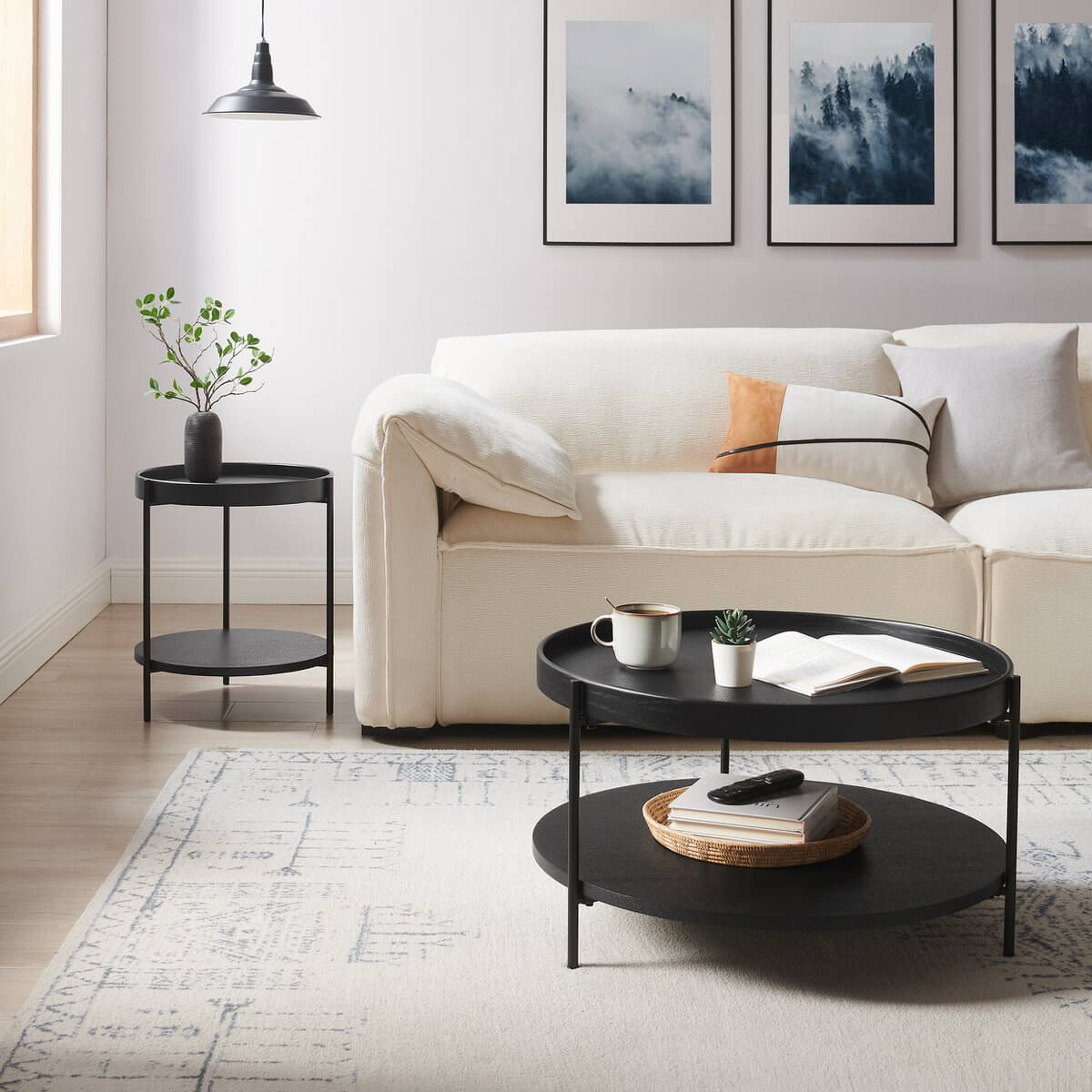 Salontafel Ø 69 cm zwart - SalesFever