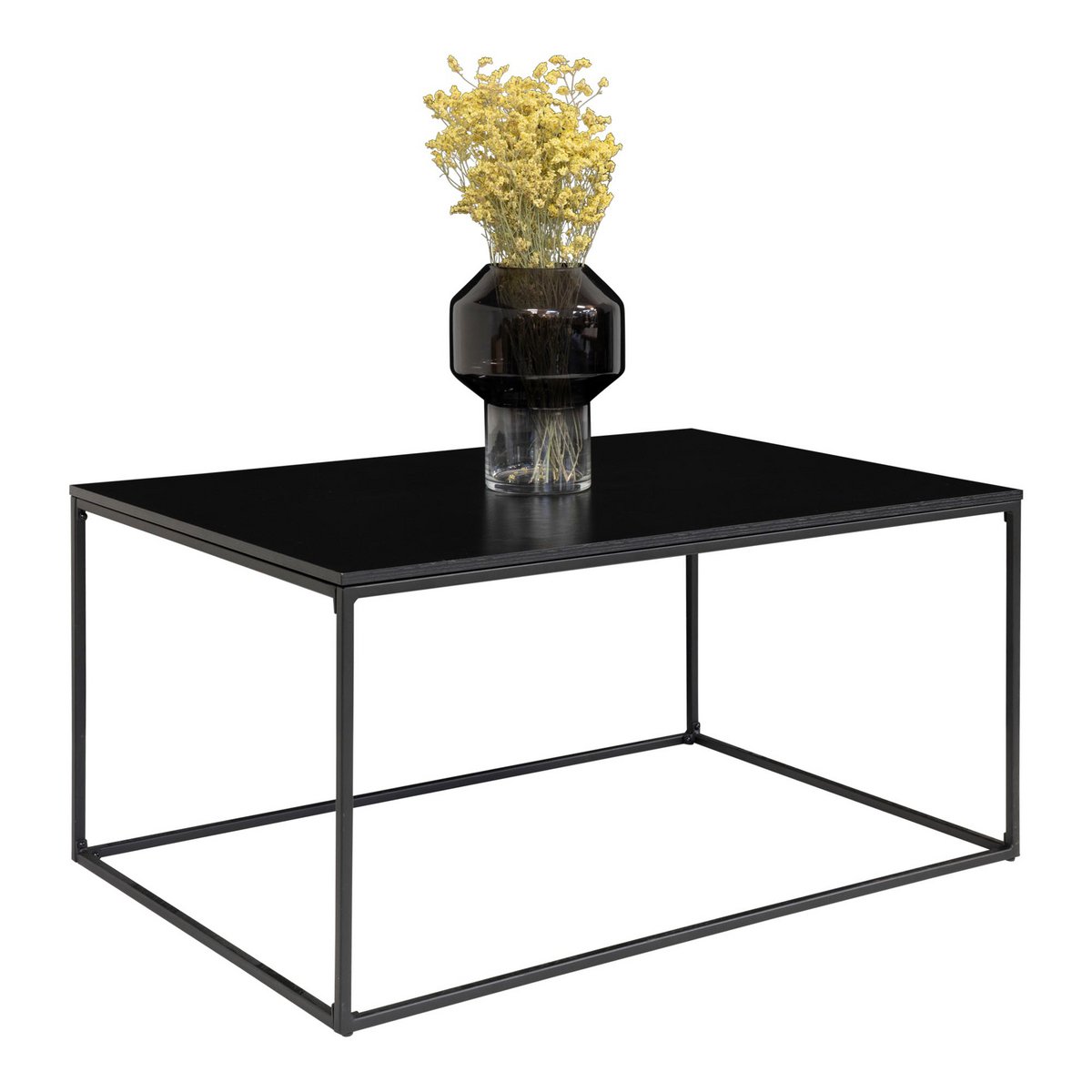 Vita Salontafel - zwart, staal, 60x90x45cm - House Nordic ApS