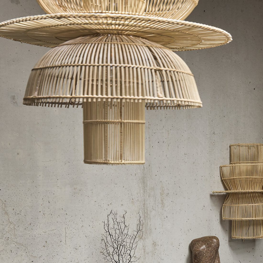 Saturn Hanglamp Rattan - Raw Materials