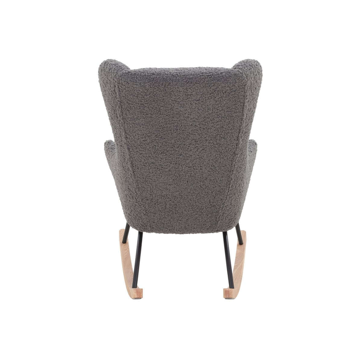 Rocking chair teddy fur grey - SalesFever