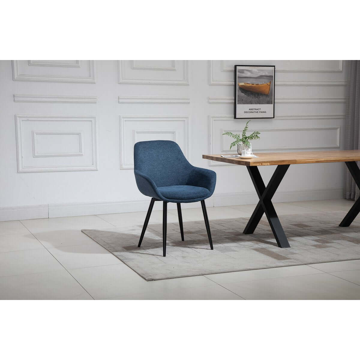 Set of 2 armchairs dark blue - SalesFever