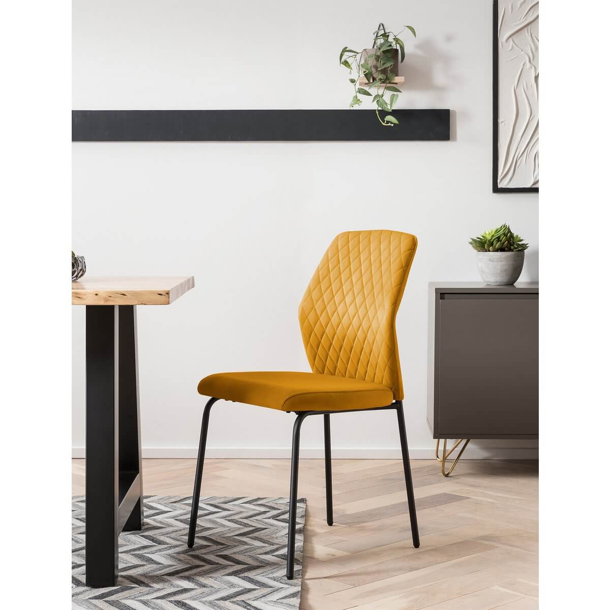 Chair set of 2 yellow - SalesFever
