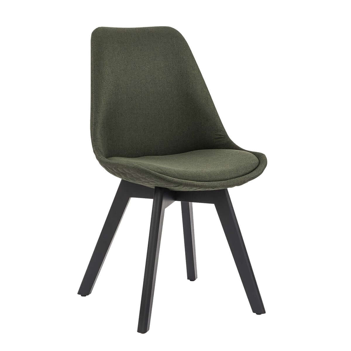 Chair set of 2 green textile - SalesFever