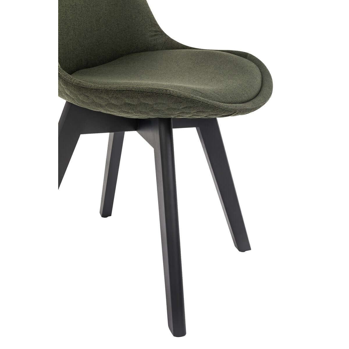 Chair set of 2 green textile - SalesFever