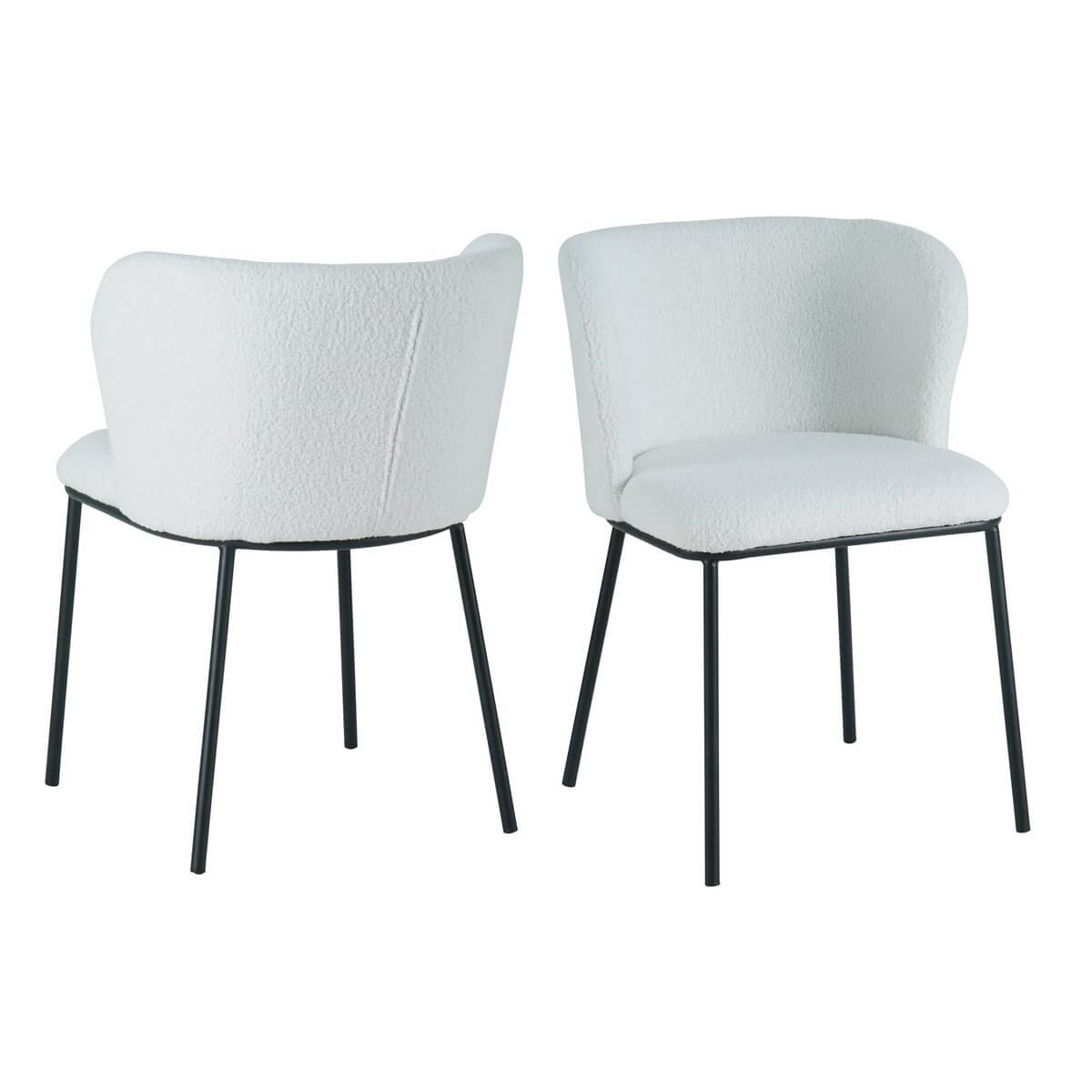 Chair set of 2 white - SalesFever