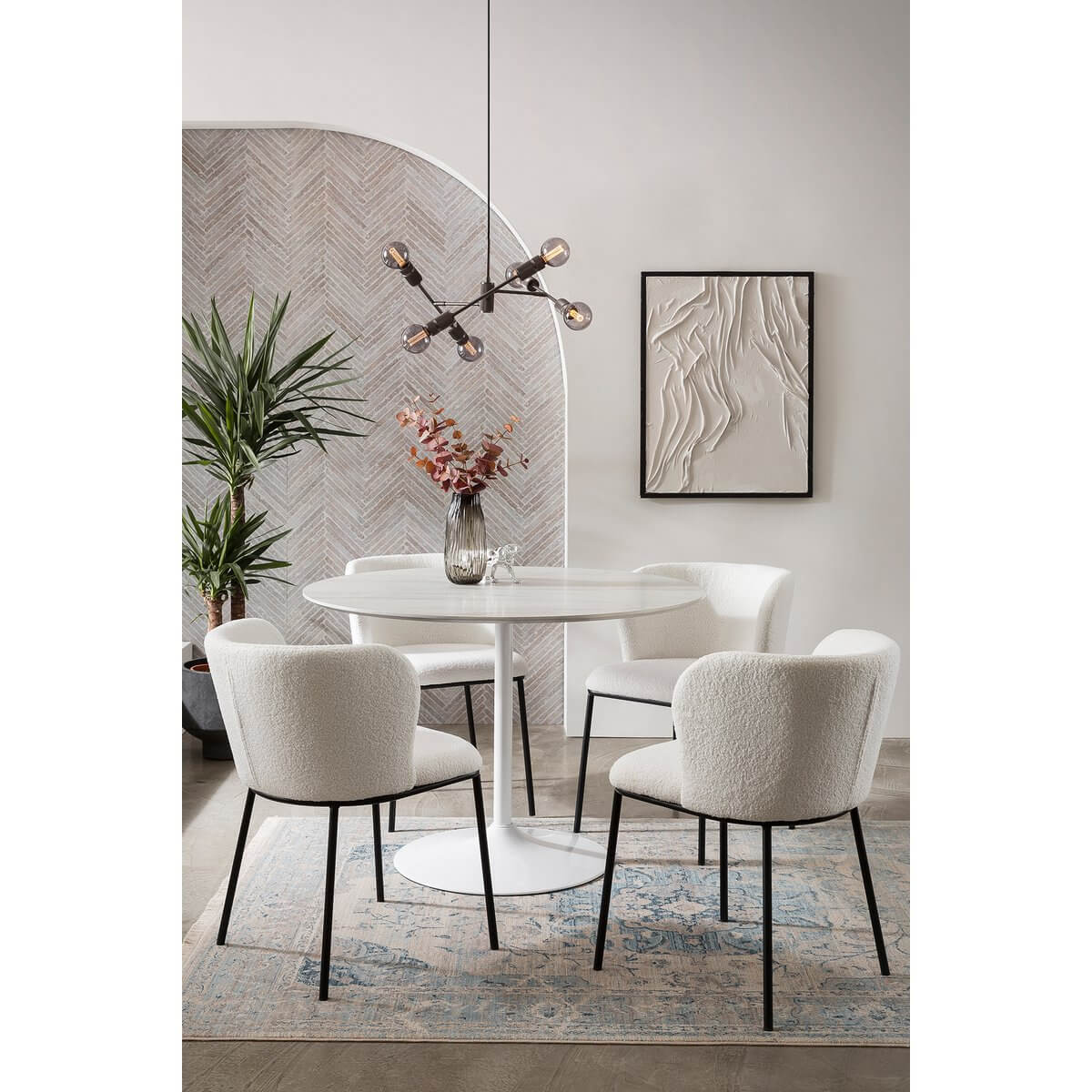 Chair set of 2 white - SalesFever