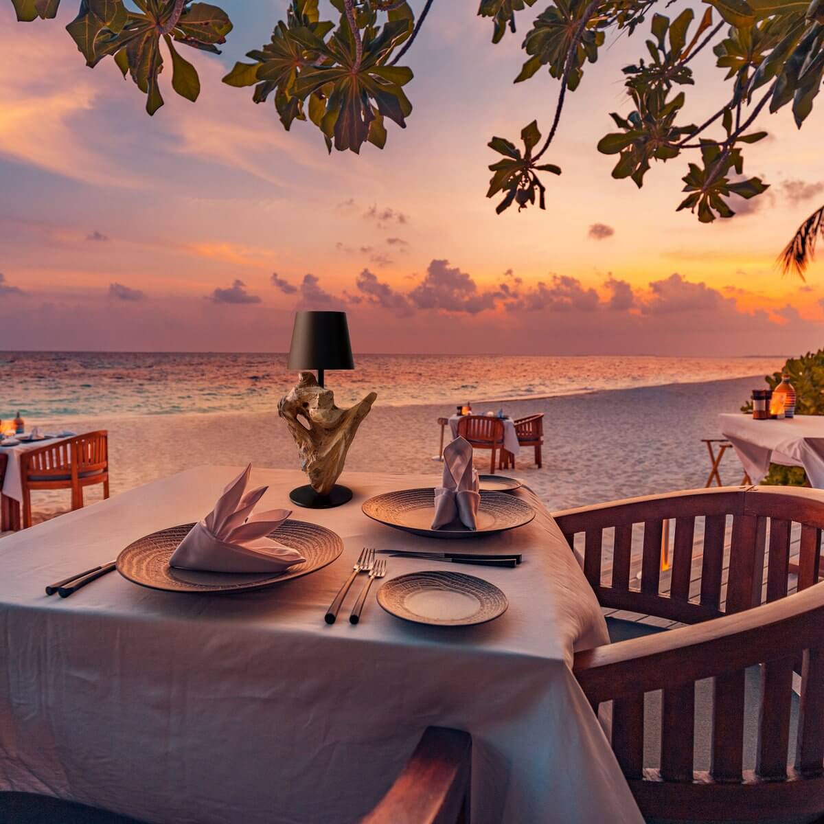 Tischleuchte 29 cm Natur/Schwarz mit LED-Akku - SalesFever