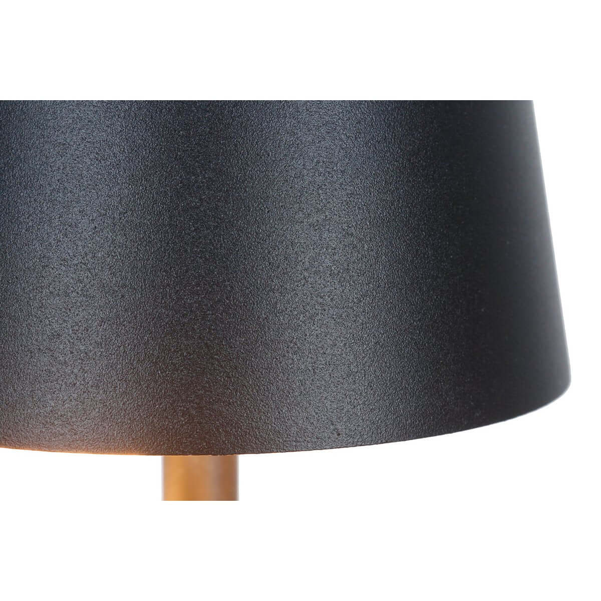 Tischleuchte 29 cm Natur/Schwarz mit LED-Akku - SalesFever