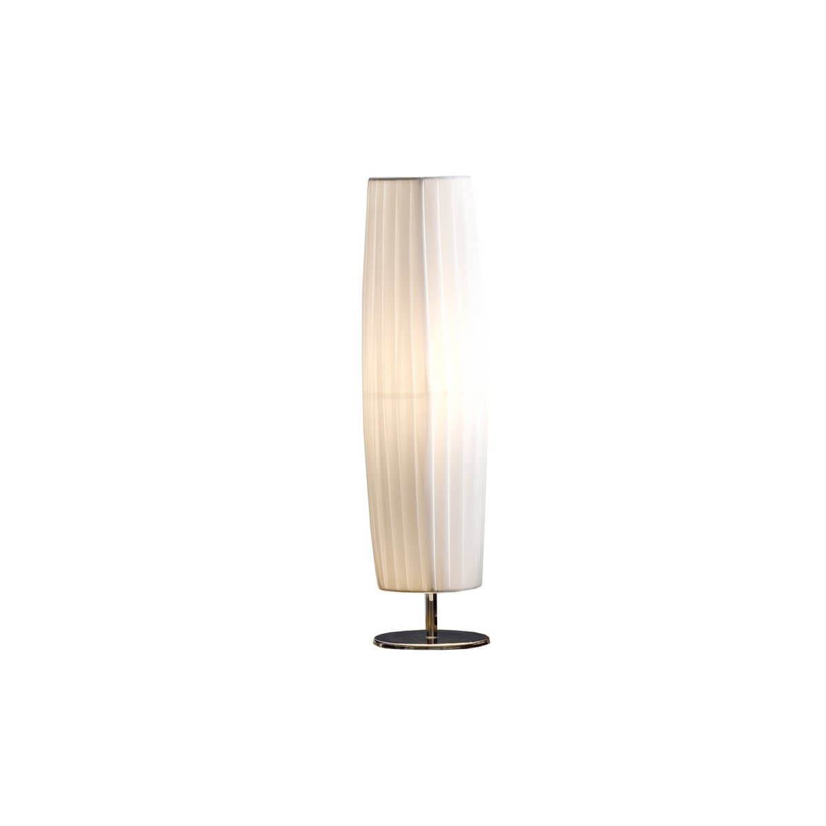 Table lamp 60 cm round white chrome - SalesFever
