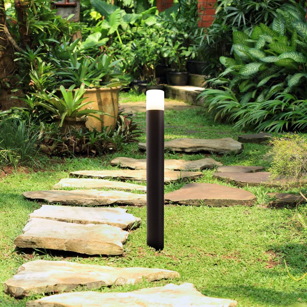 Torcia staande buitenlamp padlicht - rondom licht - Ø 7,6 × 80 cm