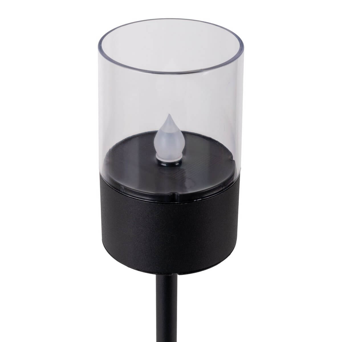 Tuindecoratie stokken metaal kunststof - 37 cm - set van 4