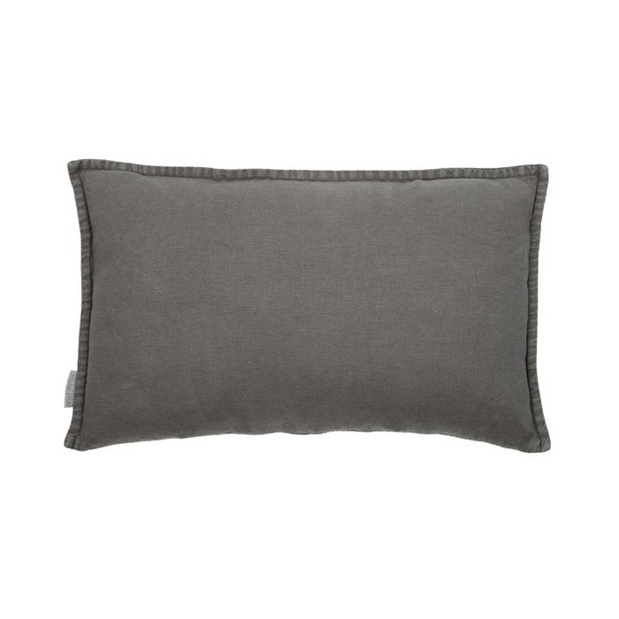Vintage fluweel/linnen kussen donkergrijs 50x30 - MrsBLOOM - Casanovio
