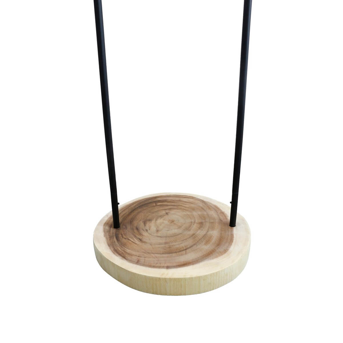 Floor lamp acacia wood natural/white 153 cm - SalesFever