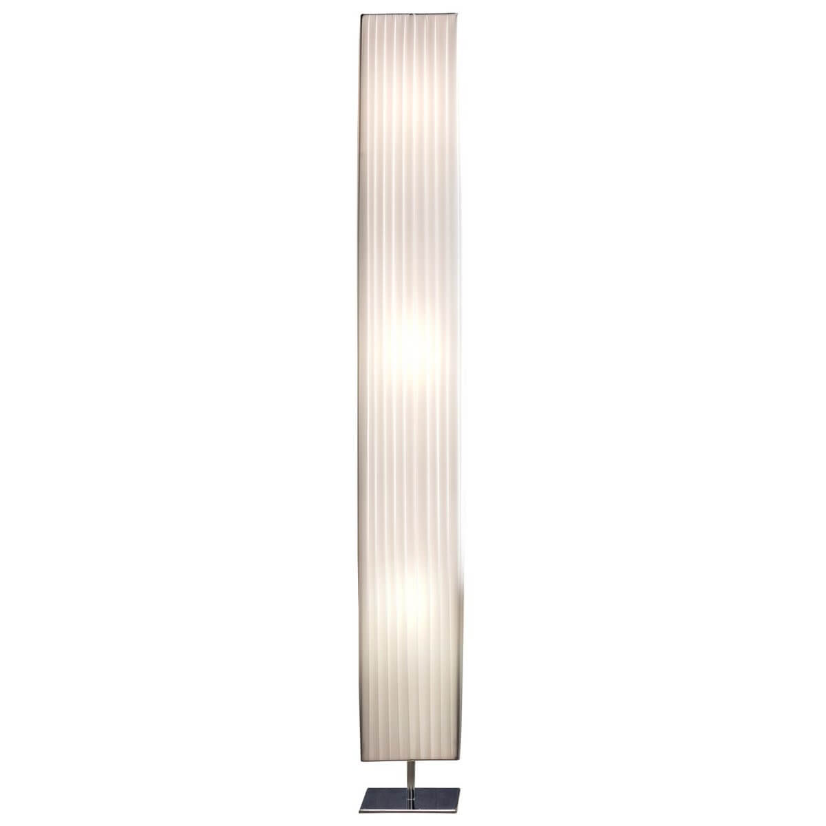 Floor lamp 160 cm square white, chrome - SalesFever