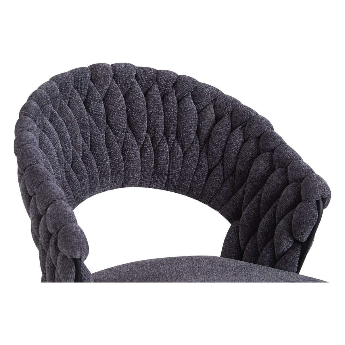 Dining room chair Wave Braided | Anthracite - Luxury Living B.V.