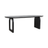 Bullnose eettafel zwart mix onderstel