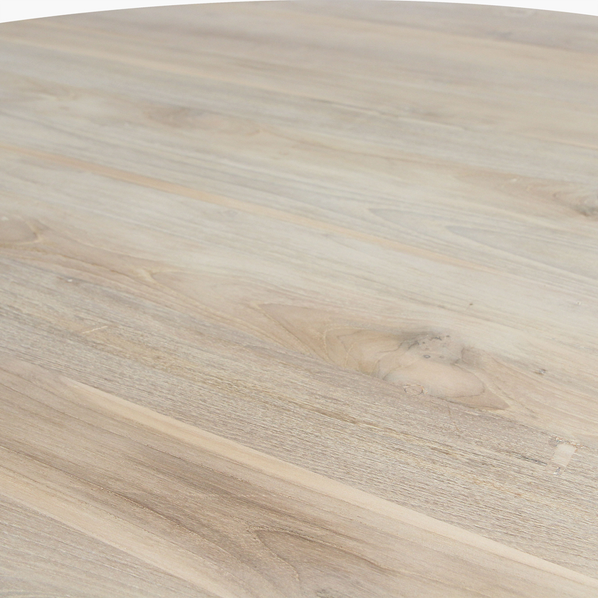 Eiffel teakhouten ronde tafel