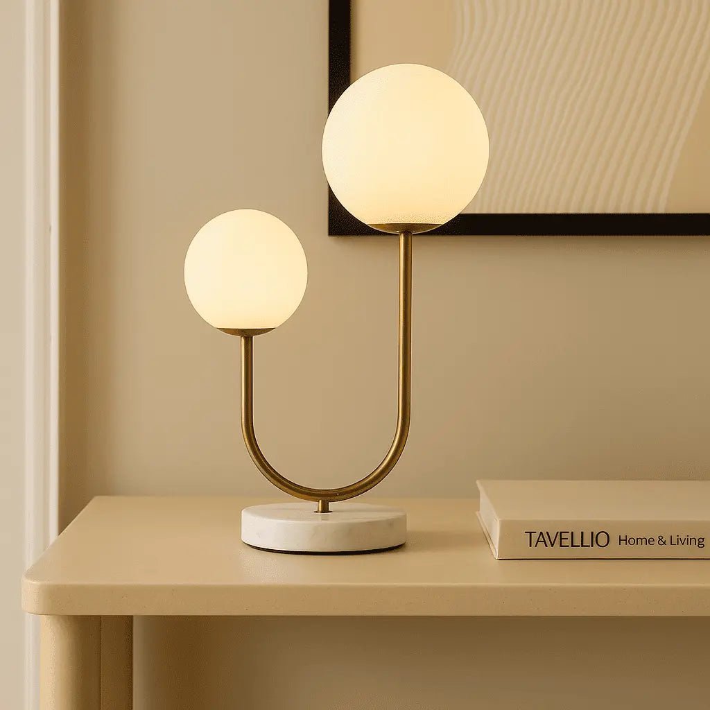 Giorgia elegante marmeren lamp | Matglazen lampen en snoerlamp