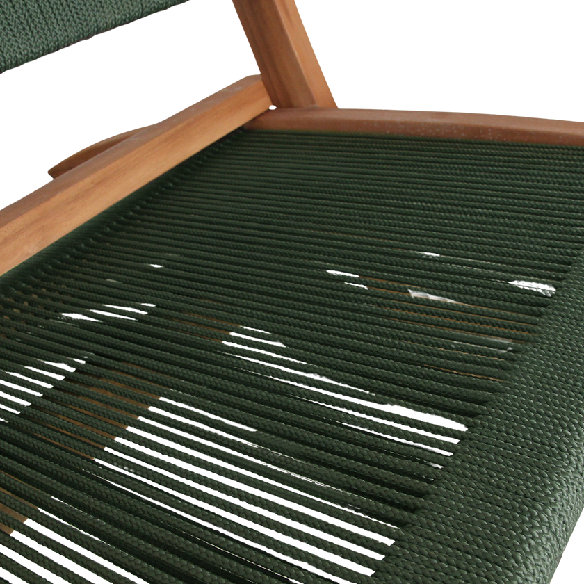 Rope opvouwbare loungestoel groen