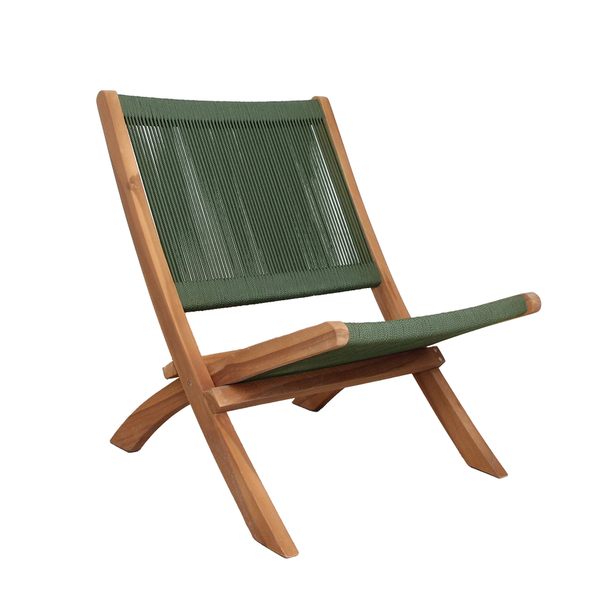 Rope opvouwbare loungestoel groen