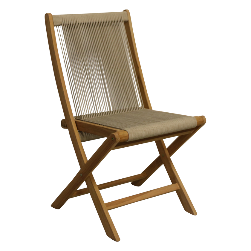 Rope opvouwbare tuinstoel naturel