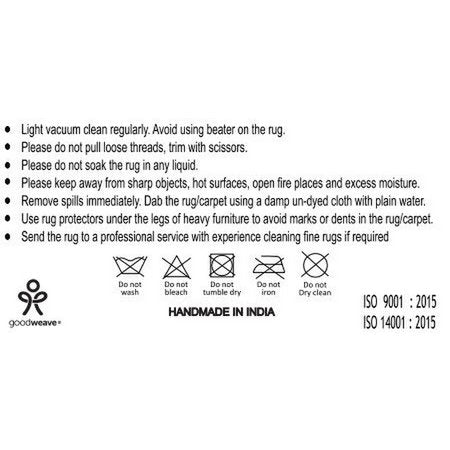 Mangovloerkleed - Ivoor, handgetuft, 160x230cm