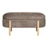 Branca Bench - Brown/Natural, polyester/schuim/multiplex, 98x41x48 cm
