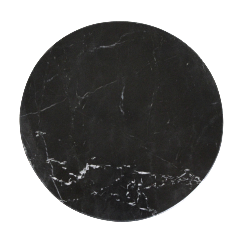 Lampung bijzettafel marmer zwart - 40x40x50 cm