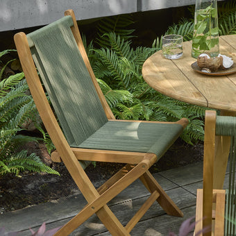Rope opvouwbare tuinstoel groen