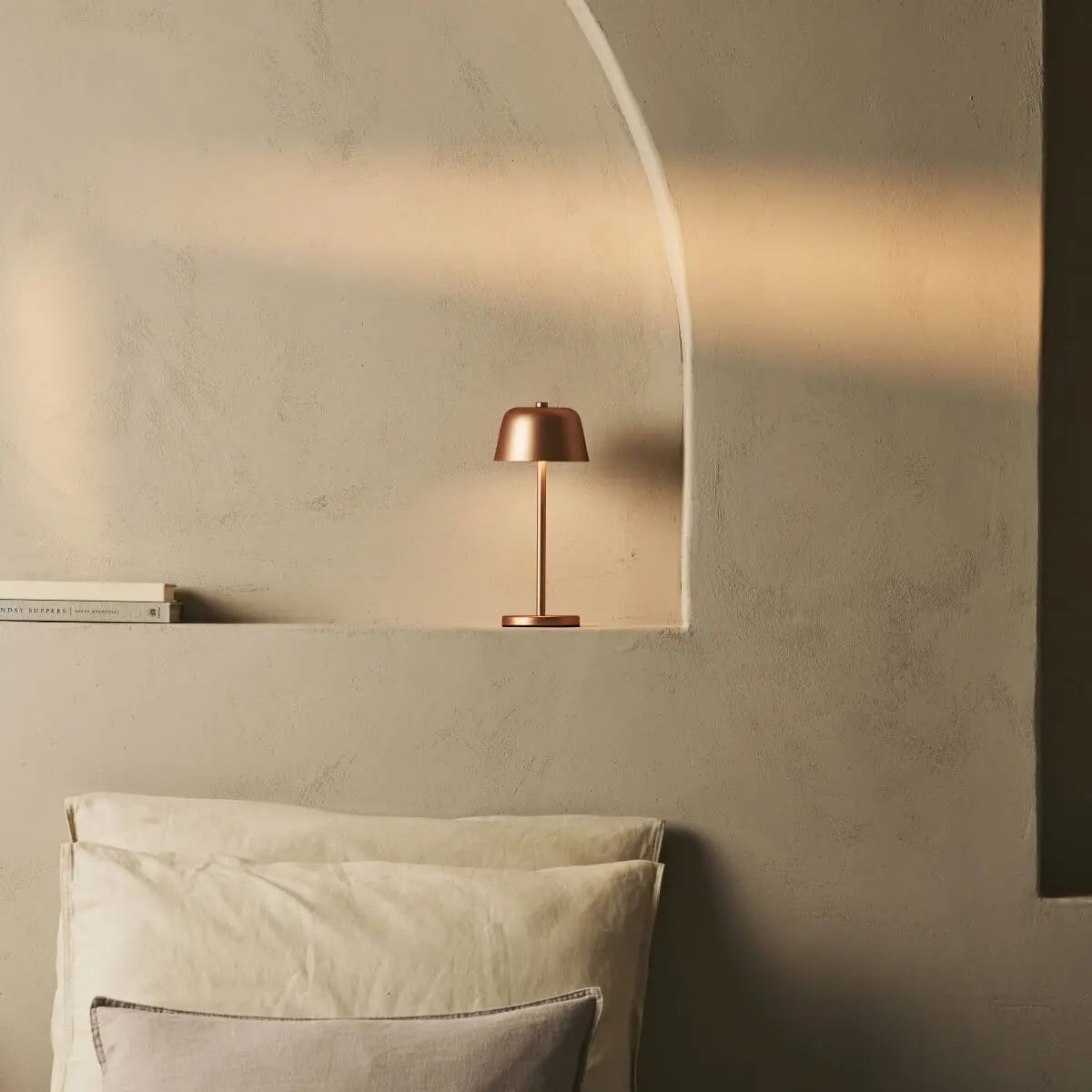 Anton Koperen Oplaadbare Tafellamp | Stijlvolle en draadloze verlichting