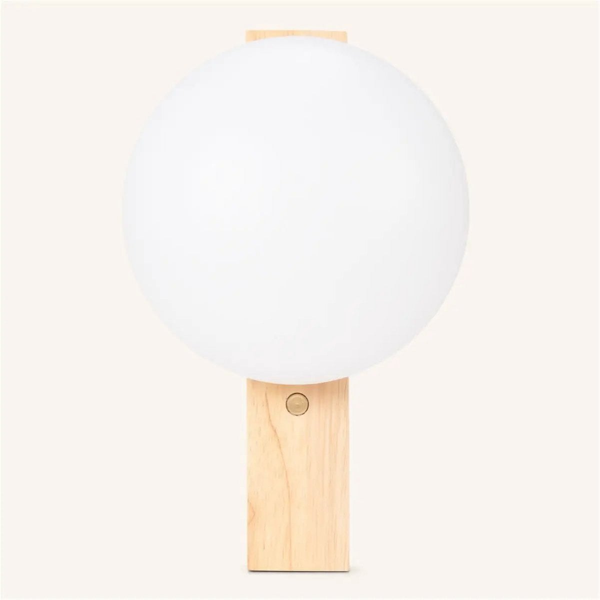 Matthew lichtbruin stijlvol houten draadloze wandlamp - oplaadbaar en dimpelbaar