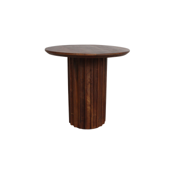 Bullnose bijzettafel bruin 50 cm