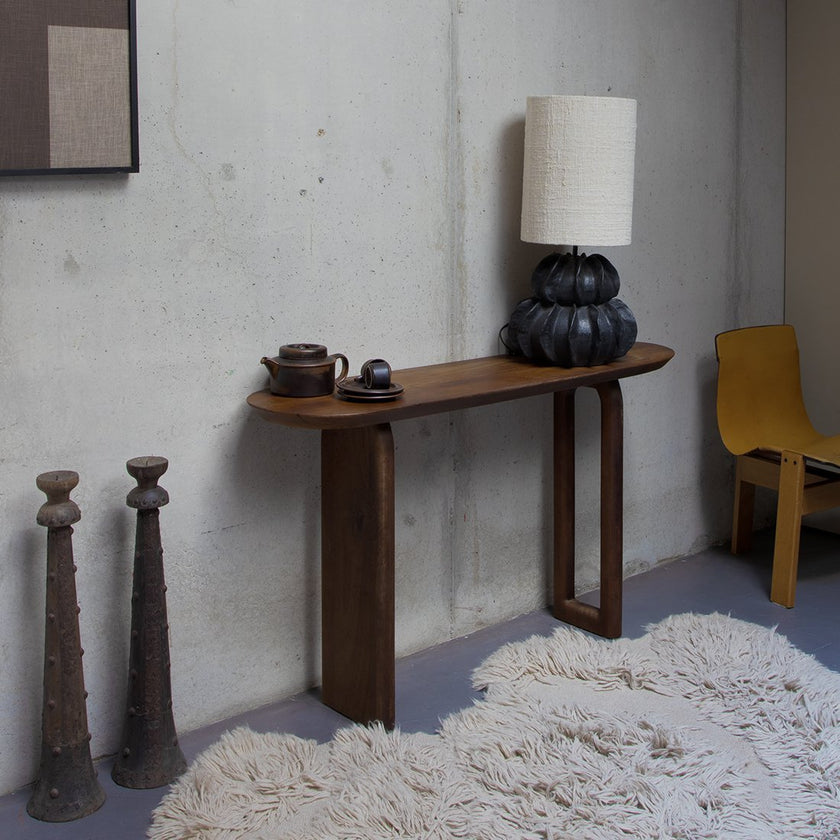 Bullnose consoletafel bruin