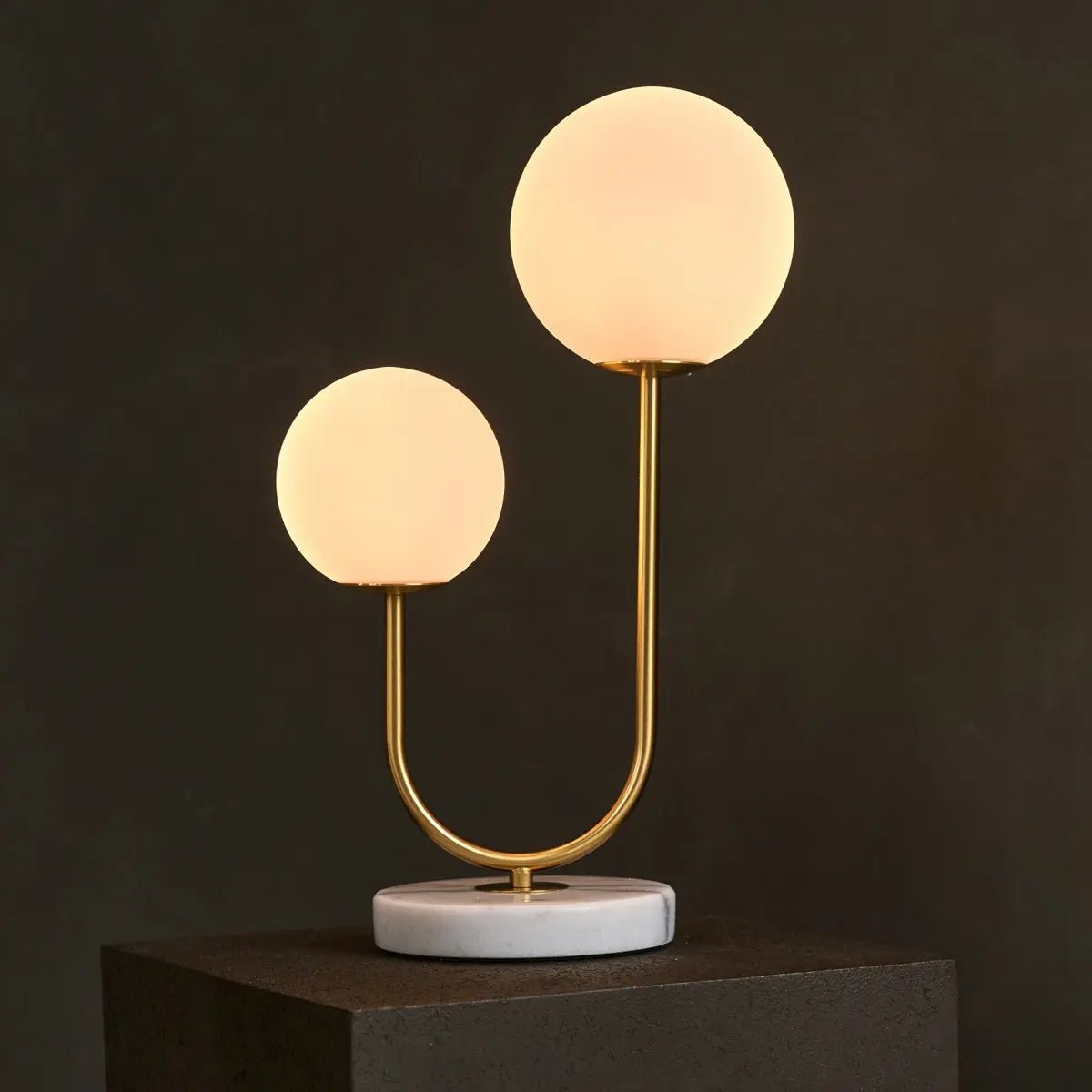 Giorgia elegante marmeren lamp | Matglazen lampen en snoerlamp