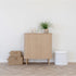 Nikko Side Board - Natural, MDF/Pine, 80x40x87 cm