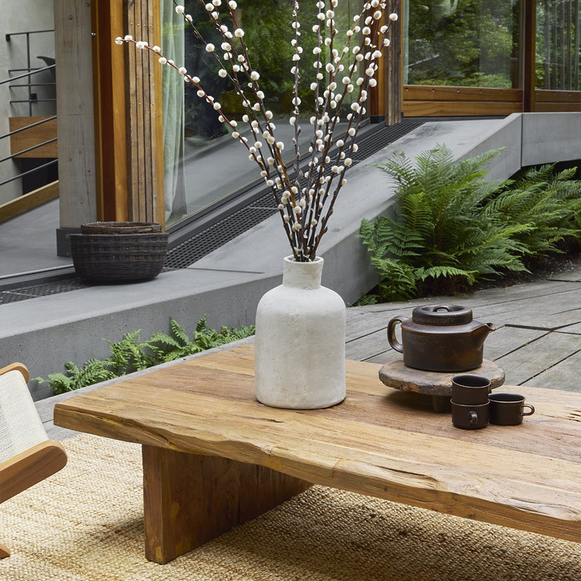 Teakhouten salontafel