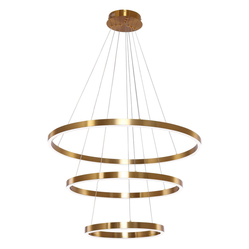 Hanglamp Neo Copper Gold | 3-Ring 40+60+80cm