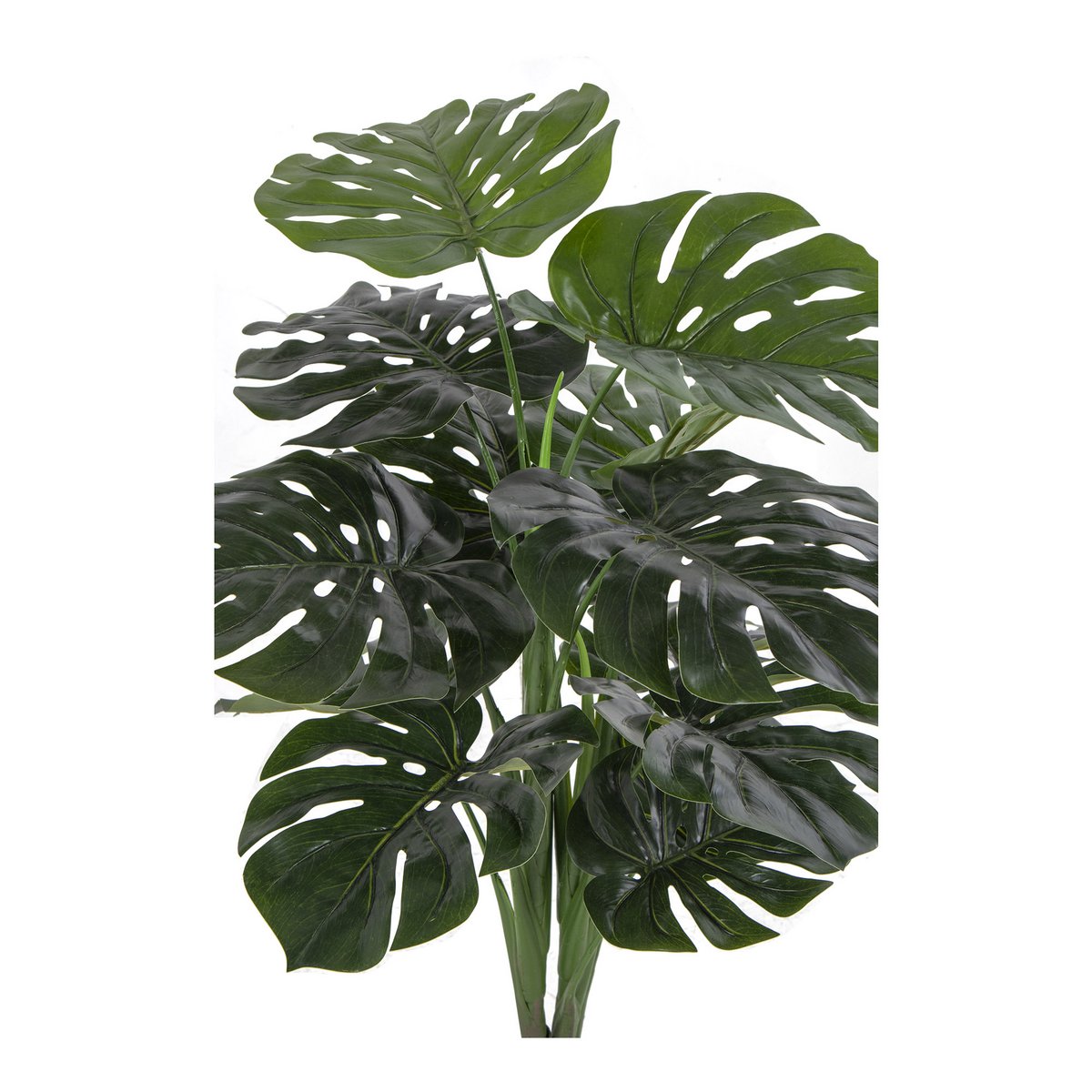 Monstera - Groen, PE-kunststof/polyester/draad/cement, 17x18x90 cm